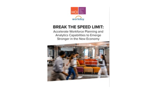 Break the Speed Limit: Accelerate Workforce Planning and Analytics Capabilities to Emerge Stronger in the New Economy