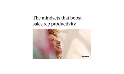 Mindsets for boosting sales productivity