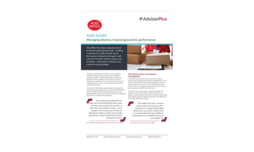 Post Office Case Study: Managing Absence, Improving Business Performance
